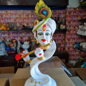 krishana table top, white krishna decor by madhuram Handicrafts