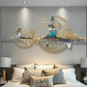 Deer wall art , Animal figure on wall art, Deer on Mountains by Madhuram Handicrafts