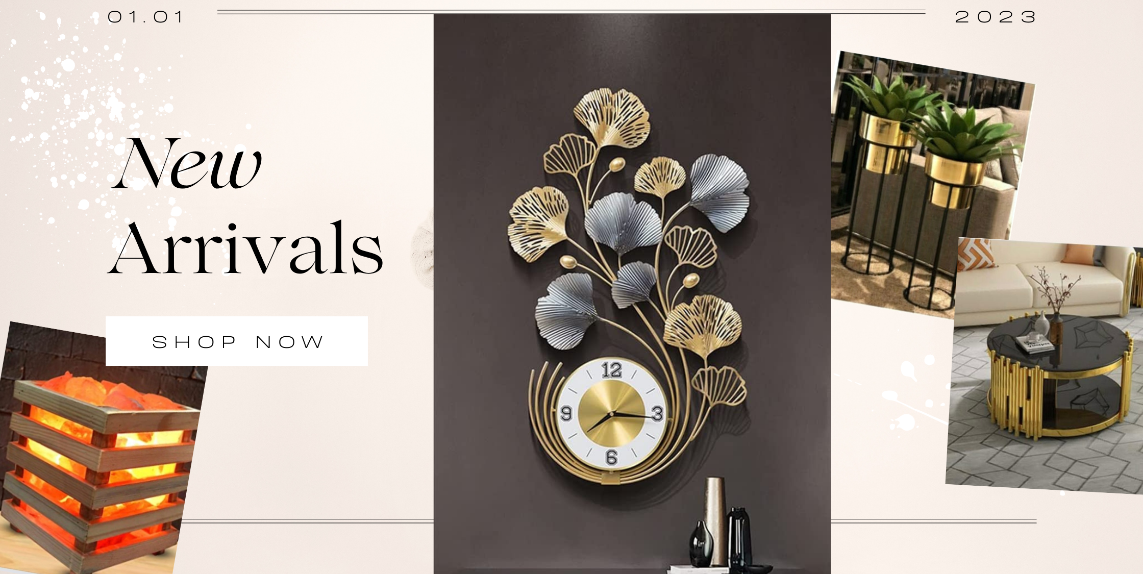 Pink Elegant New Arrivals Fashion Brand Website Homepage Banner