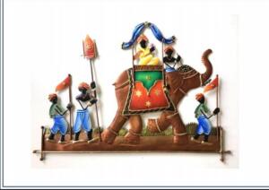 Handicraft King Karwa Mural, King Dynasty Metal Mural
