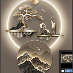 Modern Wall Arts with Led Lights